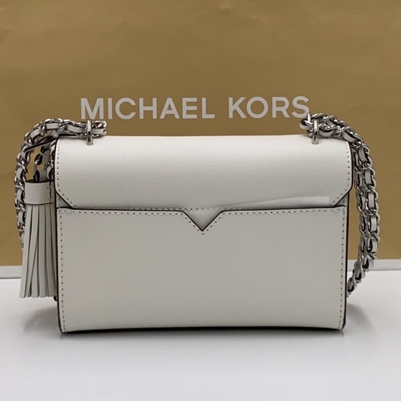 MICHAEL KORS ROSE SMALL LEATHER XBODY OPTIC WHITE - Picture 7 of 16